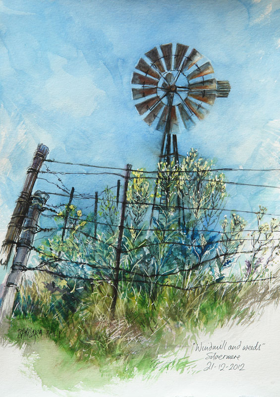 Windmill & Weeds.