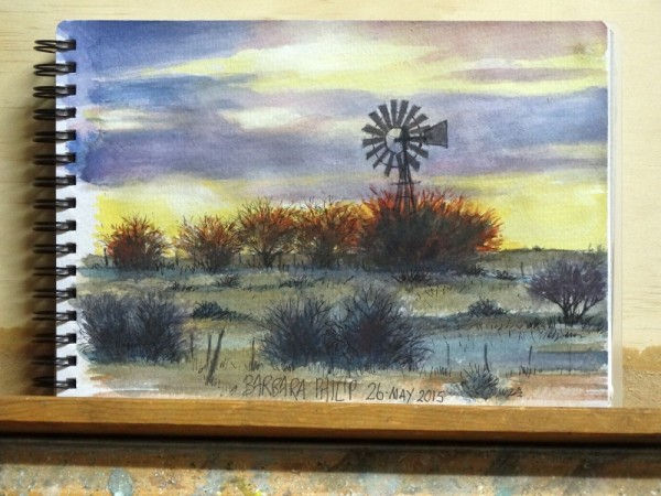 Sunset Windmill.