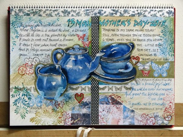 Tea-set, Blue, Mother's Day, Remembering my Mum.