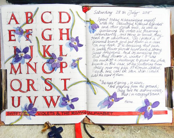 Roman letters and Violets