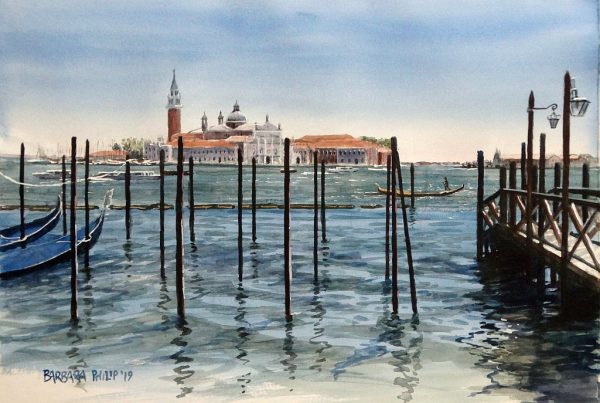 Isola di San Giorgio Maggiore. Venezia. Italia. View from San Marco.