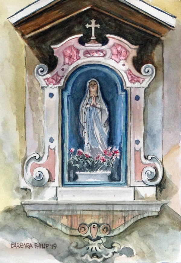 Madonna wall shrine, Verona.