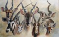 African Antelope painting
