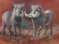 Painting. warthogs.