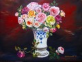 Oil painting of Roses