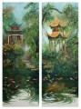 paintings of the Pavillions of Changsha. China
