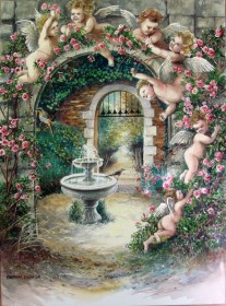 Painting of Angel Garden