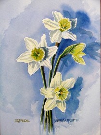 Painting of Daffodils.