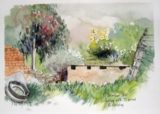 Painting in the farmyard