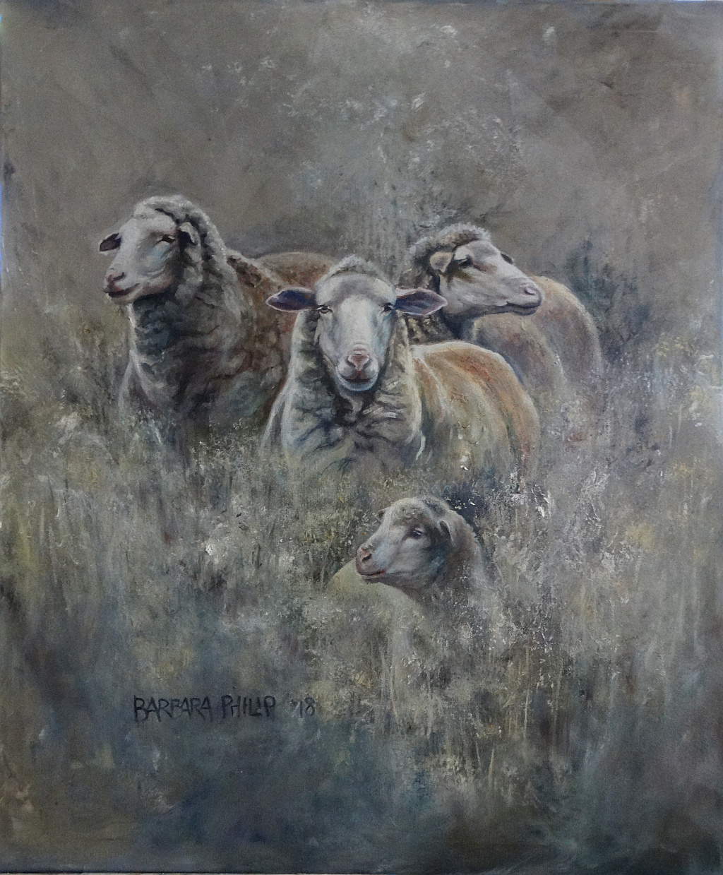 My 2018 sheep painting challenge. No. 1